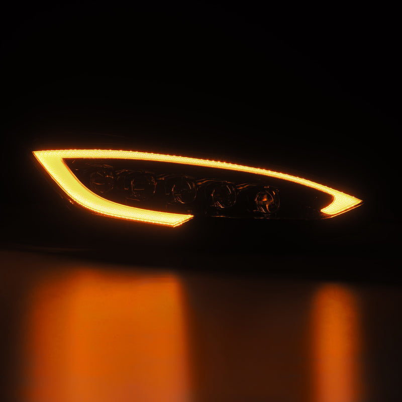 AlphaRex 12-21 Tesla Model S NOVA LED Proj Headlights Alpha-Black w/Actv Light & Seq.Sig / SB DRL - 880878