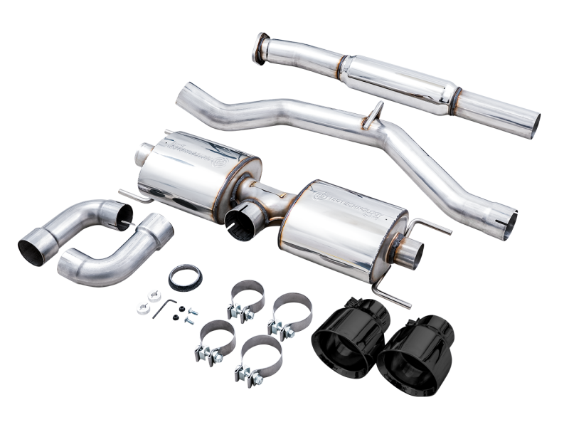 AWE Tuning Subaru BRZ/ Toyota GR86/ Toyota 86 Touring Edition Cat-Back Exhaust- Diamond Black Tips - 3015-33486