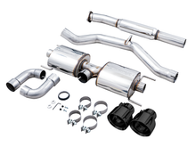 Load image into Gallery viewer, AWE Tuning Subaru BRZ/ Toyota GR86/ Toyota 86 Touring Edition Cat-Back Exhaust- Diamond Black Tips - 3015-33486