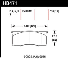 Load image into Gallery viewer, Hawk HPS Street Brake Pads - HB471F.510