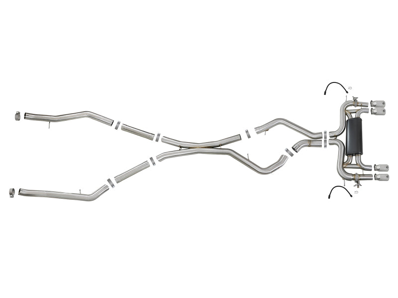 aFe MACH Force-Xp 3.5in 304 SS Cat-Back w/Polished Tips 15-18 BMW X5 M (F85)/X6 M (F86) V8-4.4L S63 - 49-36341-P