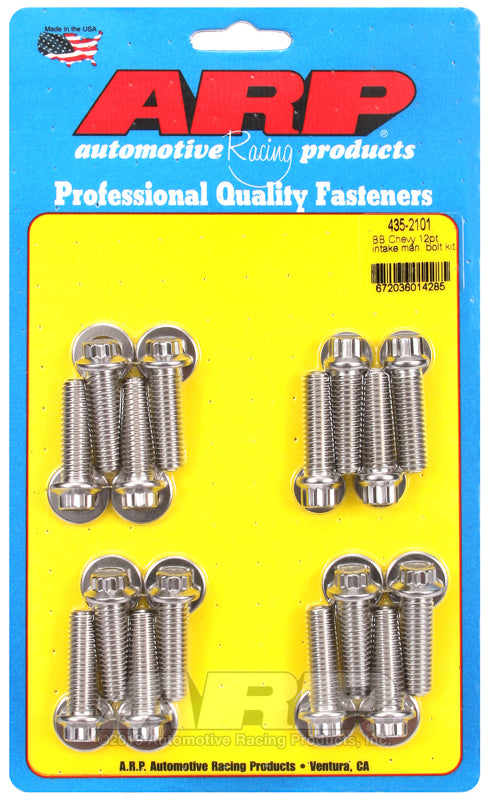 ARP BB Chevy 12pt Intake Manifold Bolt Kit - 435-2101