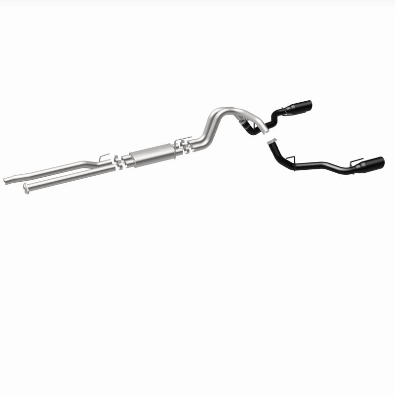 MagnaFlow SYS Cat-Back 2017 Ford F-150 Raptor 3.5L Dual Black Coated 3in Tips - 19350