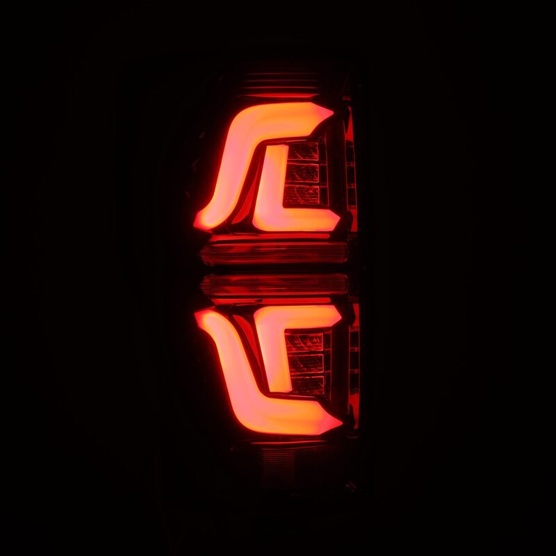 AlphaRex 17-19 Ford F250 Super Duty PRO-Series LED Tail Lights Red Smoke (w/o Blind Spot Sensor) - 657020