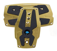 Load image into Gallery viewer, NRG Aluminum Sport Pedal A/T - Chrome Gold w/Black Rubber Inserts - PDL-250CG