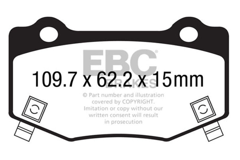 EBC Racing 13-15 Chevrolet Corvette (C7) RP-1 Race Rear Brake Pads - DP83023RP1