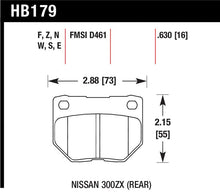 Load image into Gallery viewer, Hawk 06-07 WRX Performance Ceramic Street Rear Brake Pads - HB179Z.630