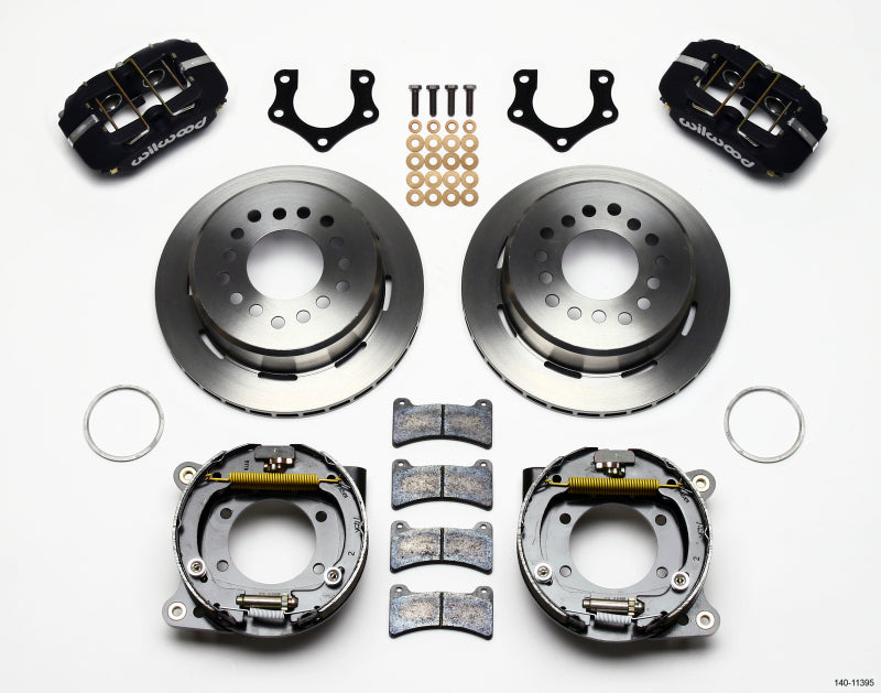 Wilwood Dynapro Low-Profile 11.00in P-Brake Kit Mopar/Dana 2.36in Off w/Snap Ring Bearing - 140-11395
