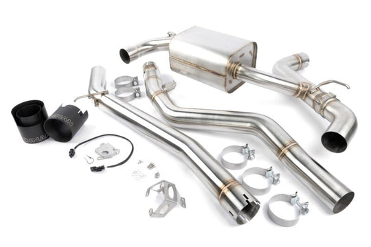 Dinan 20-26 Toyota GR Supra (A90/A91) 3.0T Valved Catback Exhaust System - Black Tips - D660-0096-BLK