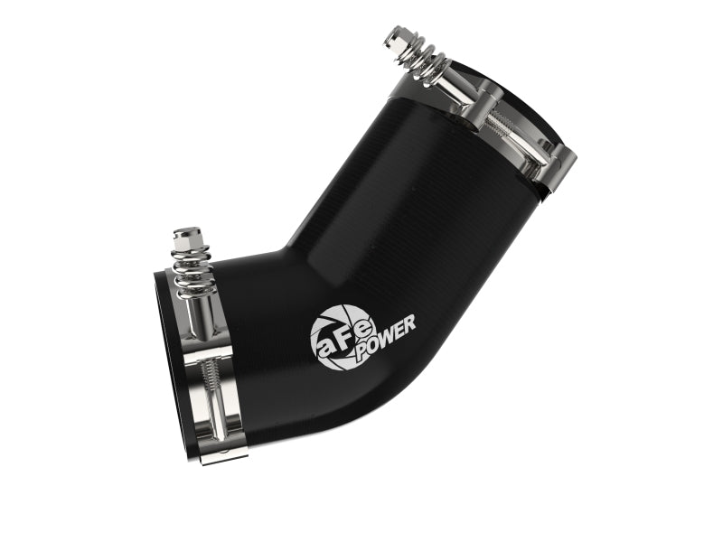 aFe 19-23 RAM Diesel L6-6.7L BladeRunner 3.5 IN Aluminum Hot Charge Pipe - Black - 46-20618-B