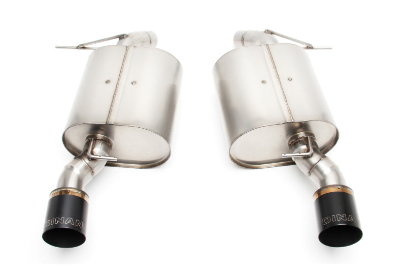 Dinan 07-13 BMW 335i/335is/335xi (E92/E93) Free Flow Axleback Exhaust System - Black Tips - D660-0011-BLK