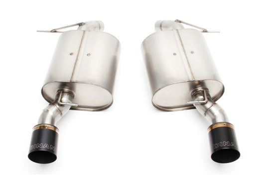 Dinan 07-13 BMW 335i/335is/335xi (E92/E93) Free Flow Axleback Exhaust System - Black Tips - D660-0011-BLK
