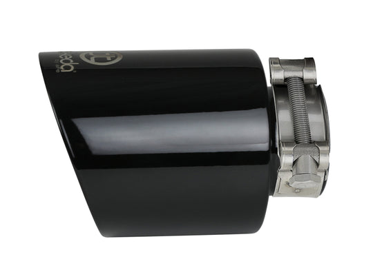 aFe Takeda Universal Exhaust Tip 2-1/2 IN Inlet x 4-1/2 IN Outlet x 7 IN L- Black - 49T25454-B07