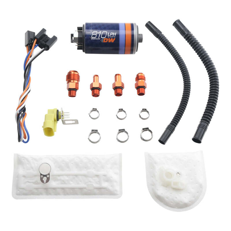 DeatschWerks DW810 Brushless Series 810lph In-Tank Brushless Fuel Pump w/ 9-1002 Install kit - 9-811-1002