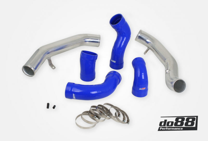 do88 Volvo S60 V60 XC60 V70 XC70 S80 3.0L T6 Pressure Pipes w/Blue Hoses - TR-160-B