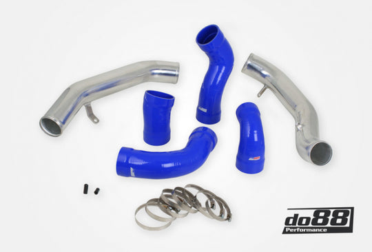 do88 Volvo S60 V60 XC60 V70 XC70 S80 3.0L T6 Pressure Pipes w/Blue Hoses - TR-160-B