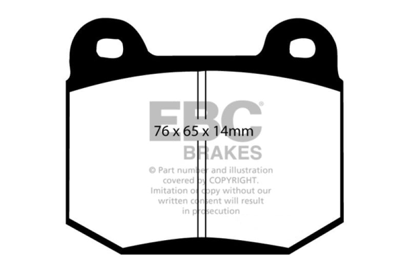 EBC 99-03 Mitsubishi Lancer Evolution 2.0 Turbo Redstuff Rear Brake Pads - DP31538C