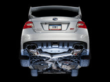Load image into Gallery viewer, AWE Tuning Subaru STI VA / WRX GV / STI GV Sedan Touring Edition Exhaust - Diamond Black Tip (102mm) - 3015-43108