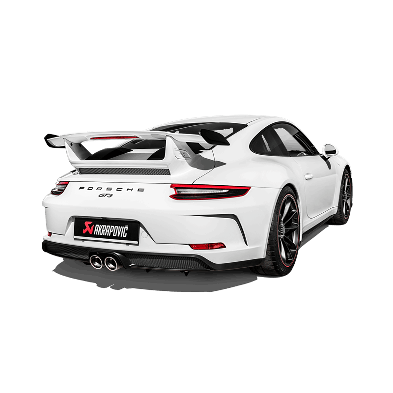 Akrapovic 2018 Porsche 911 GT3 (991.2) Slip-On Race Line (Titanium) w/Titanium Tail Pipe Set - S-PO/TI/8-TP