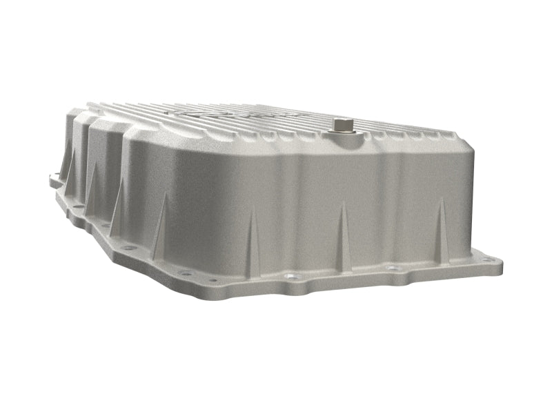 aFe 20-26 GM Trucks L6 3.0L Transmission Pan - Raw / Machined Fins - 46-71420A