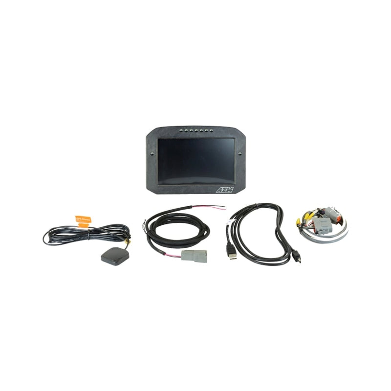AEM CD-7G Carbon Flush Digital Dash Display w/ Internal 20Hz GPS & Antenna - 30-5702F