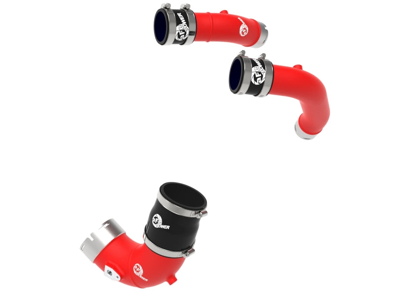 aFe BladeRunner 2-1/4in & 3in Aluminum Hot and Cold Charge Pipe Kit Red RAM 1500 RHO 25-27 L6-3.0L - 46-20794-R
