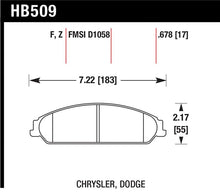 Load image into Gallery viewer, Hawk 2013-2014 Chrysler 200 (w/XR1 Brakes) HPS 5.0 Front Brake Pads - HB509B.678