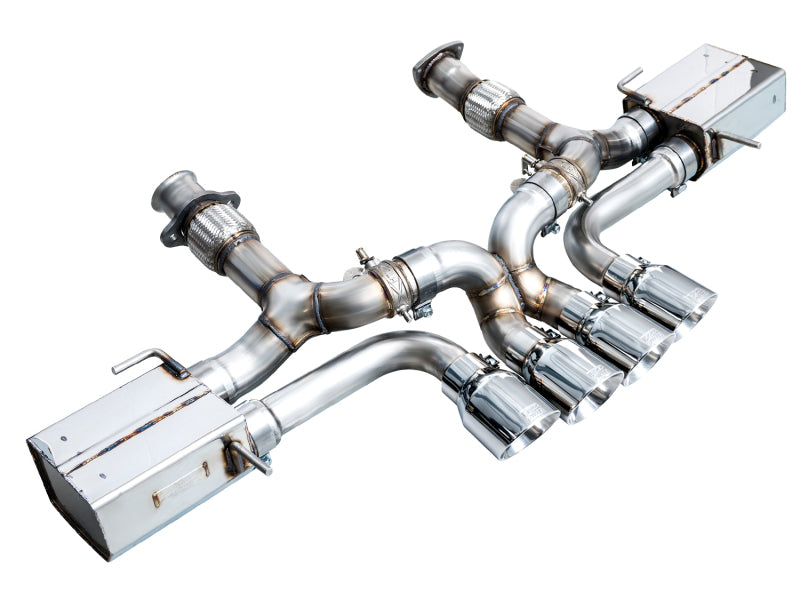 AWE Tuning 23-25 Chevrolet C8 Corvette Z06 5.5L SwitchPath Exhaust System - Chrome Silver Tips - 3025-42906