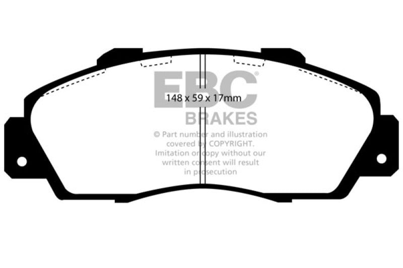 EBC 97-01 Honda CR-V 2.0 Greenstuff Front Brake Pads - DP6872
