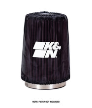 Load image into Gallery viewer, K&amp;N Drycharger Air Filter Wrap Round Tapered Black 5.375in Base ID x 4.375in Top ID x 7 H - RU-2590DK