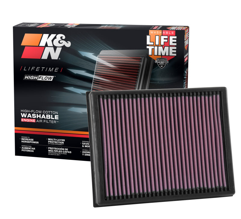 K&N 16-17 Ford Ranger 2.2L/3.2L DSL Drop In Air Filter - 33-3086