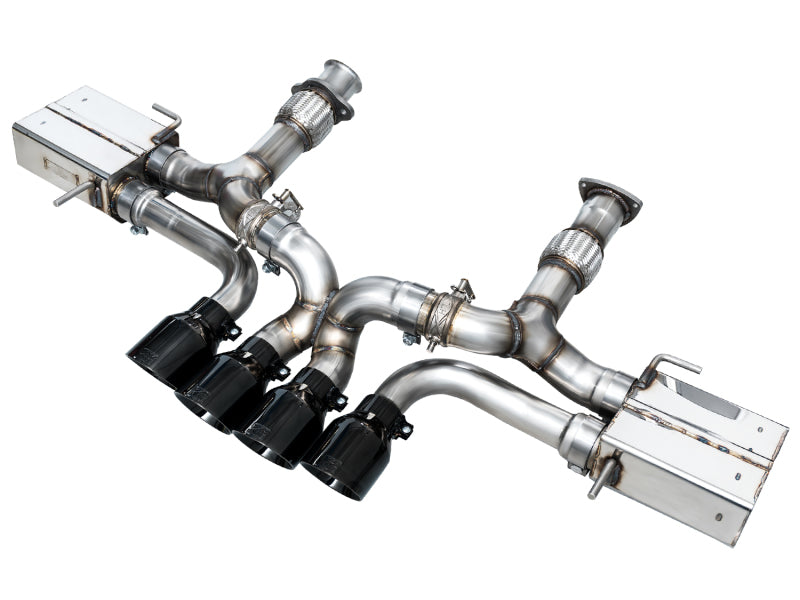 AWE Tuning 2023 C8 Corvette Z06 SwitchPath Cat-Back Exhaust - Diamond Black Tips - 3025-43906