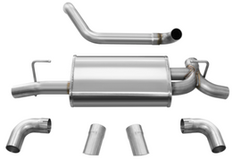 Corsa 2018-2025 Jeep Wrangler JL 2.5in Dual Rear Turn Down Exit Sport Axle-Back Exhaust - 21013