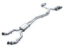 Load image into Gallery viewer, AWE Tuning 19-23 Audi C8 S6/S7 2.9T V6 AWD Touring Edition Exhaust - Chrome Silver Tips - 3015-42103