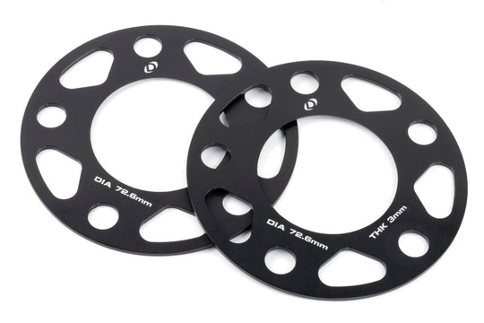 Dinan Wheel Spacers - 5x120 - 72.6mm CB - 3mm Thick (Set of 2) - D210-2033