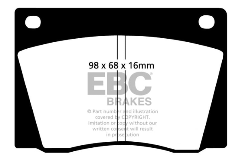 EBC 67-74 Ac 428 7.0 Redstuff Front Brake Pads - DP3108C