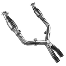 Load image into Gallery viewer, Kooks 05-10 Ford Mustang GT 4.6L 3V Auto/Manual 2 1/2in x 2 1/2in OEM Cat X Pipe Kooks HDR Req - 11313200
