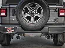 Load image into Gallery viewer, aFe Rebel Series 409 Stainless Steel Cat-Back Exhaust 18-21 Jeep Wrangler JL 2.0L (t) - Polished Tip - 49-48096-P