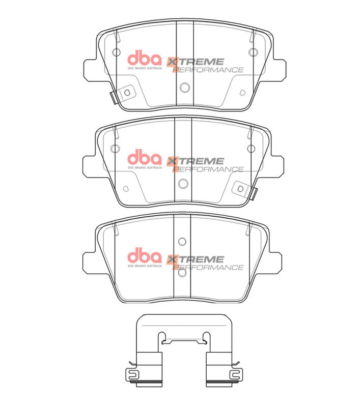DBA 22-23 Hyundai Veloster (w/Solid Rear Rotor) Rear XP Performance Brake Pads - DB15013XP