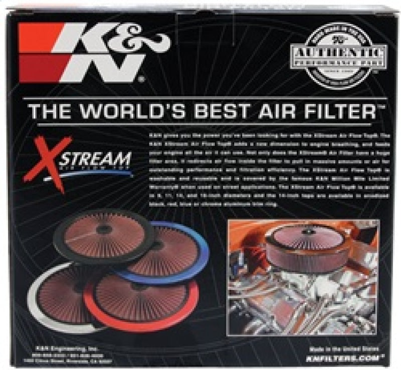 K&N X-Stream Top Round Lid 9 inch Outside Diameter - 66-0901