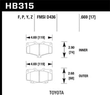 Load image into Gallery viewer, Hawk LTS Street Brake Pads - HB315Y.669