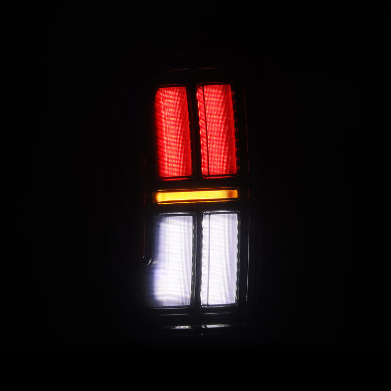 AlphaRex 05-15 Toyota Tacoma NOVA Prismatic LED Tail Lights - Alpha-Black - 680062