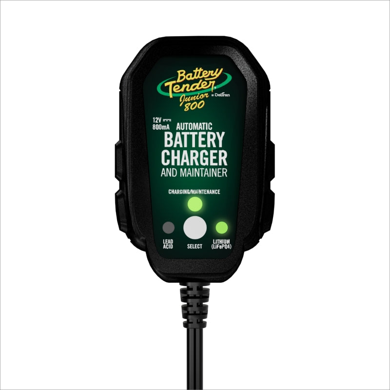Battery Tender 12V 800mA Selectable Lead Acid/Lithium Battery Charger - 022-0199-DL-WH