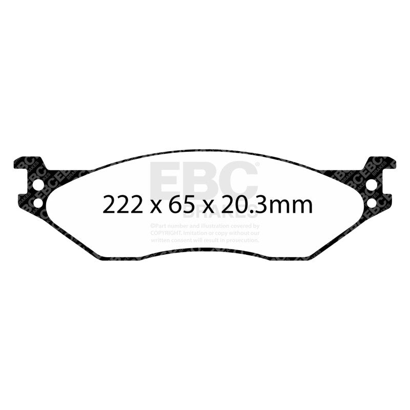 EBC 05-16 Ford F-450/F-550 Extra Duty Front Brake Pads - ED93038