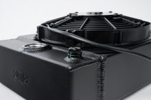 Load image into Gallery viewer, CSF Universal Drag Race / Tuck Radiator w/9in Spal Fan - 10.5in H x 10in L x 3.6in W - Black - 7065B