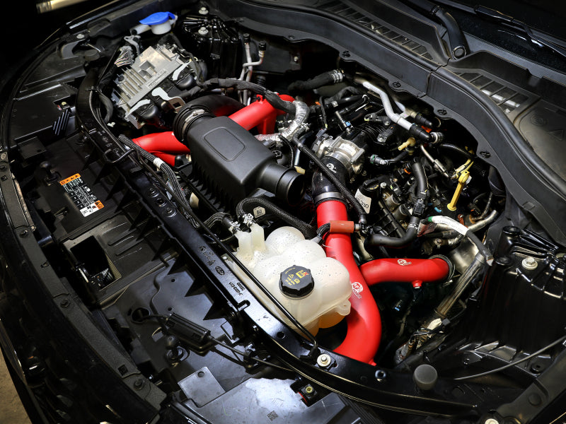 aFe 20-23 Ford Explorer ST V6 3.0L (tt) BladeRunner 2-3/4in Aluminum Cold Charge Pipe - Red - 46-20659-R