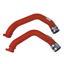 Load image into Gallery viewer, Injen 15-16 BMW M3(F80)/M4 (F82/83) 3.0L L6 Twin Turbo 2PC Aluminum Int. Charge Pipe - Wrinkle Red - SES1116ICPWR