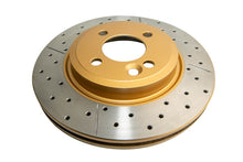 Load image into Gallery viewer, DBA 02-06 Mini Cooper Front Street Series Drilled &amp; Slotted Rotor w/Gold Hat - DBA542X
