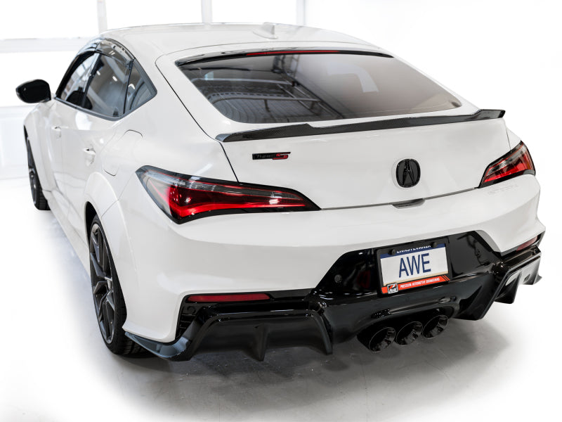 AWE Tuning 2024 Acura Integra Type S DE5 FWD Track Edition Exhaust w/ Triple Diamond Black Tips - 3020-53335