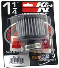 Load image into Gallery viewer, K&amp;N 1.25in Flange ID x 3in OD x 2.5 inch H Rubber Base Crankcase Vent Filter - 62-1380